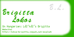 brigitta lokos business card